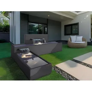 Gartenwasserfall Wasserfall Außenwasserfall Wasserspiel Kunstwasserfall - Grau