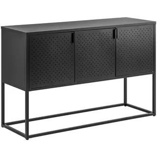 MID.YOU Sideboard, Schwarz, Metall, 2 Fächer, 120x80x40 cm,