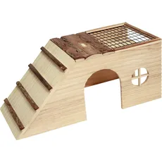 Bild von Pet Nagerhaus Nature 47 x 22 x 20 cm mit Rampe und integrierter Futterplatz