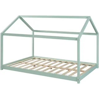 [en.casa] Kinderbett Cerro 140 x 200 cm Kiefer massiv mintgrün
