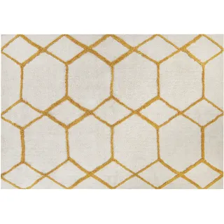 Beliani Beyler Shaggyteppich 160 x 230 cm Weiß