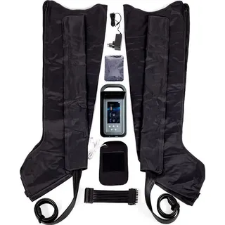 Habys Pro 8 | Lymphdrainagegerät mit 8 Kammer Beinmanschetten XXL | Pressotherapiegerät für Beine | inkl. Luftschläuche & Tasche | tragbar