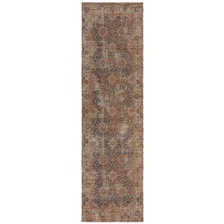 Flair Rugs Läufer , Blau , Textil , Struktur , rechteckig , 60x230 cm , für Fußbodenheizung geeignet, strapazierfähig , Teppiche und Böden, Teppiche, Teppichläufer, Läufer