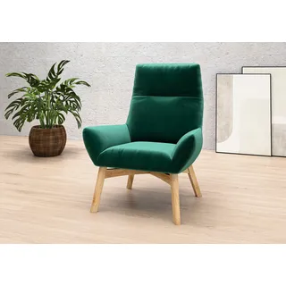 Home affaire Sessel "Basic Relaxsessel, Design und Komfort, bequem, Breite 82cm" Extra hohe Rückenlehne, smaragd