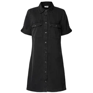 Noisy May Jeanskleid Shirtkleid Schwarz 36