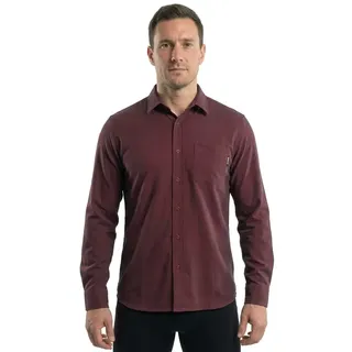 Atomic Flannel Langarmhemd - Rio Red - M