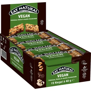 eat-natural Müsliriegel Vegan, je 40 g