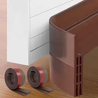 HEQUN Dichtungsband für Türen, Selbstklebende Tür Türdichtung Dichtungsstreifen Zugluftstopper gegen Insekt Ersatzdichtung Wetterfest Blocker Schalldichtung Silikon Türstopper 100 * 5cm