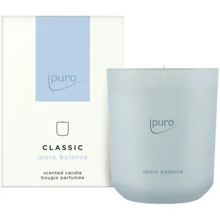 Ipuro Kerze IM Glas , Blau , Glas , 9x11.5x9 cm , Dekoration, Kerzen & Kerzenhalter, Kerze im Glas