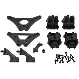 CARSON 500405346 - Modellbauzubehör: X10EB Dämpferbrücken/Getriebegehäuse,