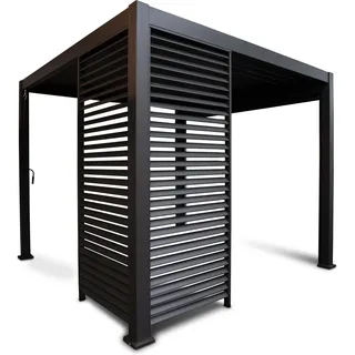 Leco Wand 123 cm Zur Lamellenpergola Deluxe Anthrazit