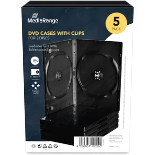 MediaRange DVD-Hüllen für 2 Disc 5er-Pack (BOX30-2)