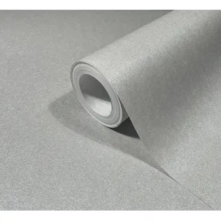 Marburg Tapete Uni Metalloptik Schimmernd Modern 10,05 m x 0,7 m Grau
