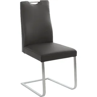 K+W Komfort & Wohnen Freischwinger Leder braun