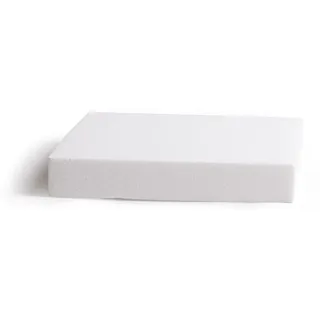 Decora POLYSTYRENE Square 30X30X5H cm Polystyrol, quadratisch, 30 x 30 x 5 cm, Polistirolo, beige