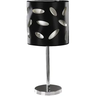 Licht-Erlebnisse Zola Tischleuchte Nachttischlampe Schwarz 66,5 Cm E27