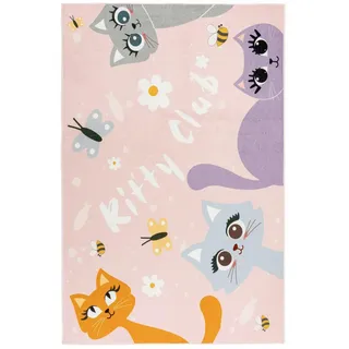 Obsession Kinderteppich , Multicolor , Textil , Katze , rechteckig , 115x160 cm , für Fußbodenheizung geeignet, für Hausstauballergiker geeignet, waschbar, vegan , Teppiche und Böden, Teppiche, Kinderteppiche