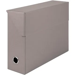 Rössler SOHO Archivbox A4 |Aufbewahrungsbox mit Deckel | Boxen Aufbewahrung | Schachtel mit Deckel | Aufbewahrung & Organisation | bad organizer | 335 x 95 x 255 mm | 1 Stück | Farbe: Grau | Taupe