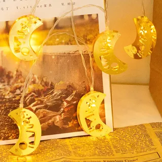 1.5M Ramadan Dekorationen Lichterketten Islam Eid Mubarak Deko Lichterkette Batteriebetrieben Party Geschenke