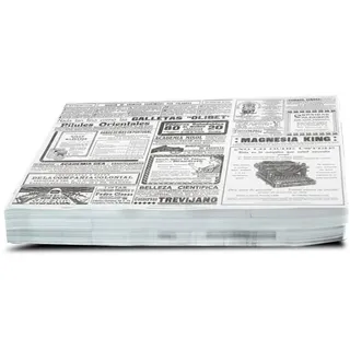 hostelnovo del valles Hostelnovo Zeitungs-Tischdecke, 250 Stück, Design Times, Vintage-Mode für Ihren Tisch, Maße: 31 x 43 cm