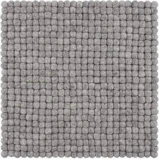 myfelt Filzkugel Sitzauflage Stuhlauflage - Carl - 36x36 cm, grau