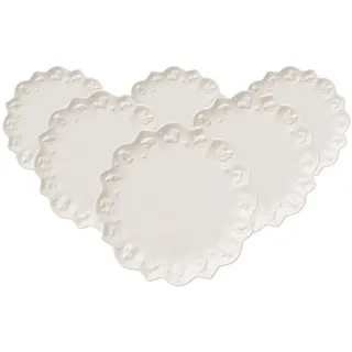 Villeroy & Boch "Untertassen Toys Delight Royal Classic ø 18,5 cm 6er Set weiß", weiß,