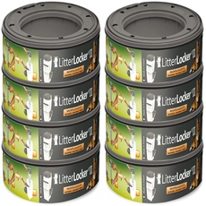 Angelcare LitterLocker 2 Original Nachfüllkassetten, 8er-Pack, erspart den täglichen Gang zur Mülltonne, sauber und geruchlos
