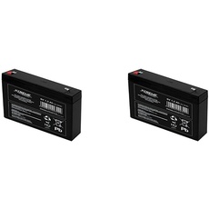 Xtreme Blei-Akku Gel Battery Lead Acid Battery Batterie Akku (6V 1,3Ah) (Packung mit 2)