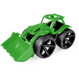 Wader 64510 - Maximus Traktor in Grün mit extra Breiten Reifen, Größe ca. 68 cm, für Kinder ab 12 Monaten, geeignet als Geschenk für kreatives Spielen