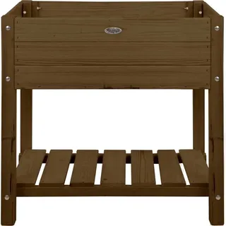 Esschert Design Hochbeet Braun mit Ablage 78,8 cm breit 65 l Volumen - Holz - Braun
