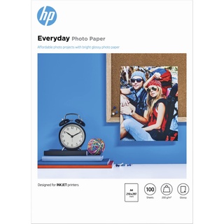 HP Everyday Photo Paper Glossy Photopapier 200g/m2 A4 100 Blatt