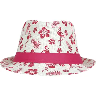 FIESTAS GUIRCA | Flamingo Sommerhut (Einheitsgröße) - Partyzubehör für Sommerfeiern und Graduierungen - Ideal für Hawaii- und Tropen-Themen - Natur und Rosa