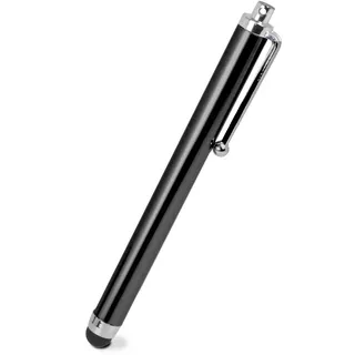 OcioDual Eingabestift für Touchscreens, Schwarz, Touch Pen Kompatibel mit Handy, Smartphones, Tablets, Monitoren, Universeller Metallzeiger, Gummispitze, Universal Stylus Kapazitiver Stift