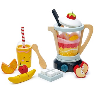 Tender Leaf Toys Tender Leaf 7508229 - Smoothie-Mixer mit Zubehör, Mini Chef, Spielküchen-Zubehör, Holz