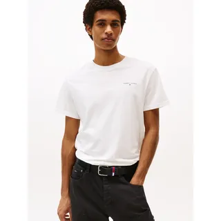 Tommy Hilfiger TJM Slim Linear Chest Tee Ecru M