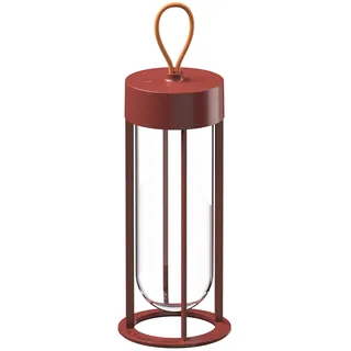 Flos Bodenleuchte LED Aluminium 13,2cm x 39,3cm wiederaufladbar Terracotta