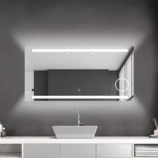 Talos LED-Lichtspiegel »King« 160x60 cm, energiesparend, silberfarben