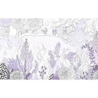 Komar Vliestapete , Lila , Abstraktes , 400x250 cm , Fsc , Tapeten & Wandverkleidungen, Vliestapeten