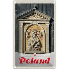 Blechschild 20x30 cm - Polen Europa Architektur