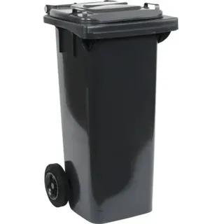 Restmülltonne mit Klappdeckel Abfallbehälter Cargo 80 l anthrazit glänzend