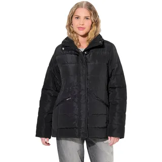 Ulla Popken Damen große Größen Übergrößen Plus Size Steppjacke mit leichter Wattierung, Stehkragen, Eingriffstatschen