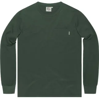 Vintage Industries Grant, T-Shirt langarm - Grau/Grün - M