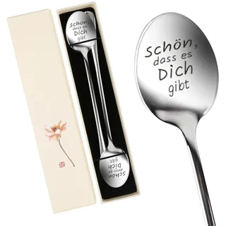 19,5cm Lange Löffel mit Gravur - Schön dass es Dich Gibt, 2 Stück