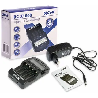 XCell Schnellladegerät/ BC-X1000 mit LCD-Display