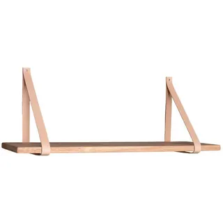 House Nordic Wandregal 80 x 2 x 20 cm Natur/Braun