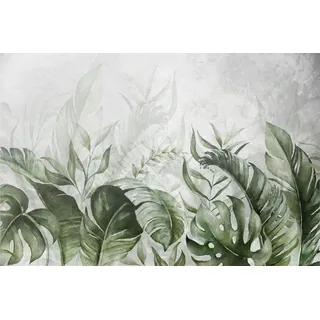 Magnetmatte für Heizkörperverkleidung Aquarellblätter 60x100