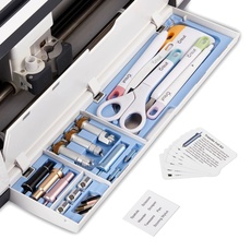 Duryeo Werkzeug-Aufbewahrungseinsatz, kompatibel mit Cricut Maker 3 & Maker, Schubladen-Unkrautwerkzeug-Set, Zubehör-Organizer (blau, Klingengehäuse und Werkzeuge nicht im Lieferumfang enthalten)