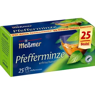 Meßmer Pfefferminze | Erfrischender Kräutertee | 25 Teebeutel | erfrischender Geschmack