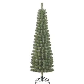 Black Box Trees Charlton Schmaler künstlicher Weihnachtsbaum - H215 x Ø56 cm - Grün