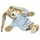 Hoppel Hase 20 cm Blau